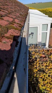 Gutter after cleaning