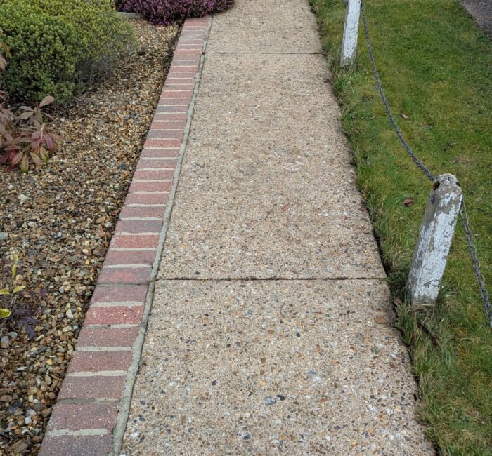 Pressure washing after 2