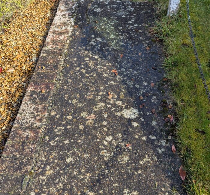 Pressure washing before 1