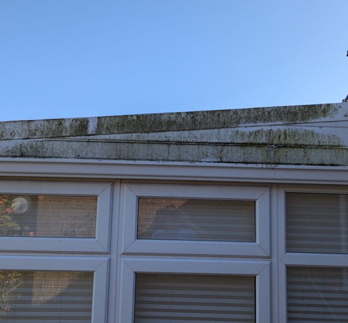 Pressure washing before